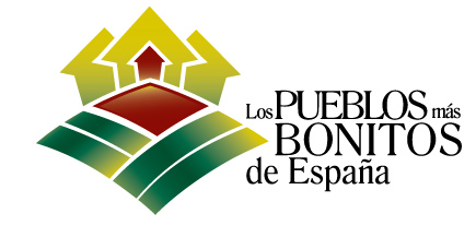 Logo que explica que nuestro Alojamiento en Alcalá del Júcar, está presente en uno de los pueblos más bonitos de España